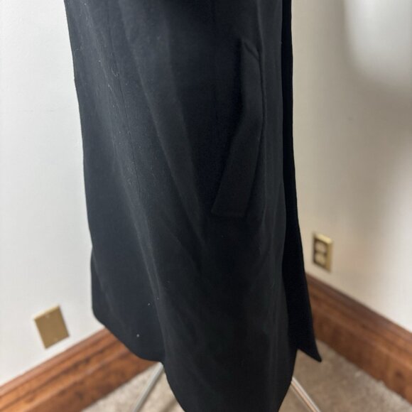 John W Nordstrom Wool Cashmere Black Overcoat Topcoat Sz 40R Mint Made In ITALY - Picture 10 of 13